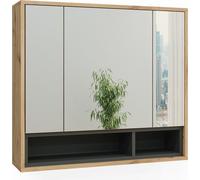 Vicco armoire de toilette Beatrice, 80 x 72 cm, Chêne/Anthracite