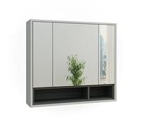 Vicco Armoire de Toilette Beatrice, Gris/Anthracite, 80x72cm
