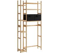 Vicco Armoire de toilette Bilbao, 78.5x163cm avec 2 tiroirs en non-tissé, Bambou
