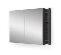 Vicco Armoire de Toilette Edelin, Artisan, 100x75cm avec des étagères