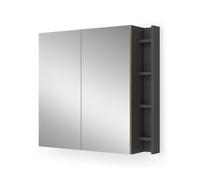 Vicco Armoire de Toilette Edelin, Artisan, 80x75cm avec des étagères