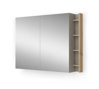 Vicco Armoire de Toilette Edelin, Cachemire, 100x75cm avec des étagères