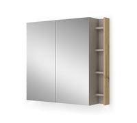 Vicco Armoire de Toilette Edelin, Cachemire, 80x75cm avec des étagères