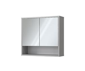 Vicco Armoire de Toilette Eliza, Gris, 70x65cm | avec 2 portes, adapté à la fixation murale et compatible avec la série Eliza