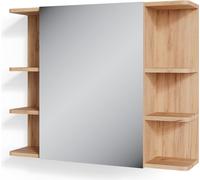 Vicco Armoire de Toilette Fynn, Chêne de Force doré/Vert, 80 x 64 cm