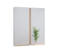 Vicco Armoire de Toilette Gloria, Blanc, 70.4x84cm avec 2 Portes, avec découpe pour Siphon et Compatible avec la série Gloria
