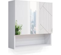 Vicco Armoire de Toilette Irma, Blanc Haute Brillance, 54 x 55 cm