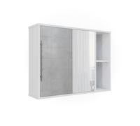 Vicco Armoire de Toilette Leano, Blanc, 80x60cm
