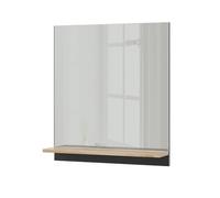 Vicco Armoire de Toilette Marelle, Anthracite/Artisan, 60x67cm avec étagère, adapté au Montage Mural dans Les pièces humides