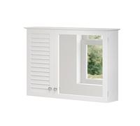 Vicco Armoire de Toilette Riad, Blanc, 68x48cm avec 2 Portes, pour Montage Mural pour Le Rangement des Accessoires de Salle de Bain