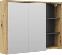 Vicco Armoire de Toilette Viola, Chêne/Anthracite, 100x75cm