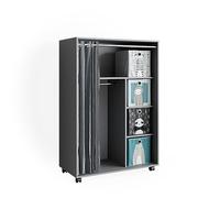 Vicco Armoire Doros, Gris, 100 x 146.6 cm avec Boxes Pliables