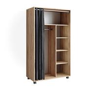 Vicco Armoire Doros, Sonoma, 100 x 168 cm Ouvert, avec roulettes
