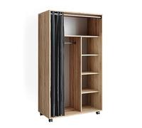 Vicco Armoire Doros, Sonoma, 100 x 168 cm Ouvert, avec roulettes