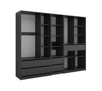 Vicco Armoire Elmo, Anthracite, 100x200cm