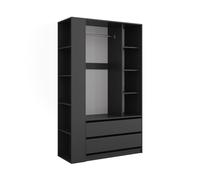 Armoire Elmo 50x200cm Lot de 2 Anthracite Vicco 61352