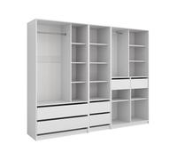 Vicco Armoire Elmo, Blanc, 100x200cm