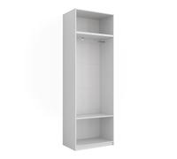 Vicco Armoire Elmo, Blanc, 80x50cm | Lot de 2pour un rangement flexible des vêtements les plus divers