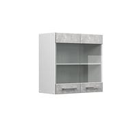 Vicco Armoire en Verre R-Line, Béton, 60cm