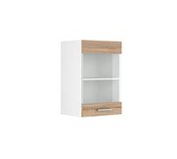 Vicco Armoire en Verre R-Line, Sonoma, 40cm, pour Une Combinaison Libre au Sein de systèmes de Cuisine modulaires