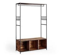 Vicco Armoire Fyrk, Chêne Rustique/Noir, 119.5 x 189 cm