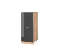 Vicco Armoire Haute R-Line, Anthracite Haute Brillance/Chêne de Force doré, 60 cm