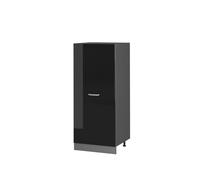 Vicco Armoire Haute R-Line, Noir Haute Brillance/Anthracite, 60 cm
