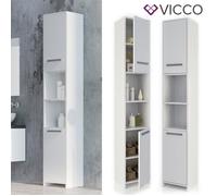 Vicco Armoire haute Salle de bains Meuble de salle de bains Étagère blanc