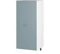 Vicco Armoire haute universelle R-Line, 60 cm avec étagères ouvertes, et porte, Bleu-gris/Blanc