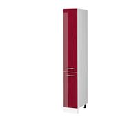 Vicco Armoire Haute Universelle R-Line, Rouge Bordeaux Haute Brillance/Blanc, 30 cm avec Portes