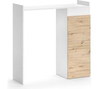 Vicco armoire machine à laver Alf, 99 x 98 cm avec 2 tiroirs, Blanc/Chêne