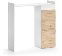 Vicco Armoire Machine à Laver Alf, Blanc/Chêne, 99 x 98 cm avec 2 tiroirs