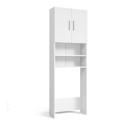 Vicco Armoire Machine à Laver, Blanc, 64x190cm, Convient pour Le Rangement de lessive et d’Accessoires