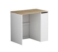 Vicco Armoire Machine à Laver Lavik, Blanc, 93.5x88.5cm avec 3 Compartiments, pour Un Rangement Peu encombrant au-Dessus de la Machine à Laver