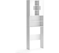 Vicco Armoire Machine à Laver Luis, Blanc, 64x190cm
