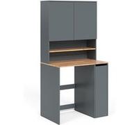 Armoire machine à laver Viktor, 93.6x88.2cm 2 pièces avec étagère, Anthracite/chêne doré, , Vicco