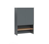 Vicco Armoire Machine à Laver Viktor, Anthracite/chêne doré, 68x100.4cm | 2 Portes · 3 compartiments · Rangement bien organisé · Place pour lessive · Au-dessus de la machine à laver