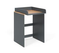 Vicco Armoire Machine à Laver Viktor, Anthracite/chêne doré, 68x88.2cm 2 pièces avec Matelas à Langer, pour Le Rangement des lessives et comme Surface de dépose