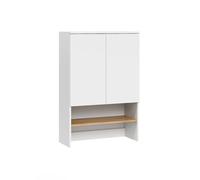 Vicco Armoire Machine à Laver Viktor, Blanc/Artisan, 68x100.4cm, pour Un Rangement Peu encombrant au-Dessus de la Machine à Laver
