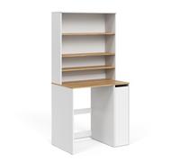 Vicco Armoire Machine à Laver Viktor, Blanc/Artisan, 93.6x88.2cm 2 Parties avec Armoire et étagère