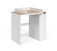 Vicco Armoire Machine à Laver Viktor, Blanc/Artisan, 93.6x88.2cm 2 pièces avec Matelas à Langer