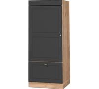 Vicco armoire micro-ondes Fame-Line, 60 cm, Anthracite-or/Chêne de force doré