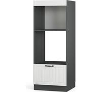armoire micro-ondes Fame-Line, 60 cm ouvert, Blanc campagne, Vicco