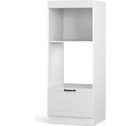 Vicco armoire micro-ondes Fame-Line, 60 cm ouvert, Blanc campagne/Blanc