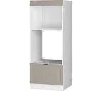 Vicco Armoire micro-ondes Fame-Line, 60 cm ouvert, GrisBeige/Blanc