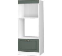 Vicco armoire micro-ondes Fame-Line, 60 cm ouvert, Vert Or Campagne/Blanc