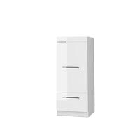 Vicco Armoire Micro-Ondes Fame-Line, Blanc Haute Brillance, 60cm