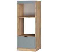 Vicco Armoire Micro-Ondes Fame-Line, Bleu Clair-Gris, 60 cm Ouvert
