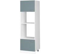 Vicco Armoire micro-ondes R-Line, Bleu-gris, 60cm Bleu-gris G