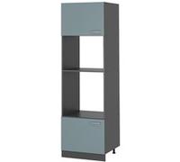 Vicco Armoire micro-ondes R-Line, Bleu-gris, 60cm Bleu-gris G